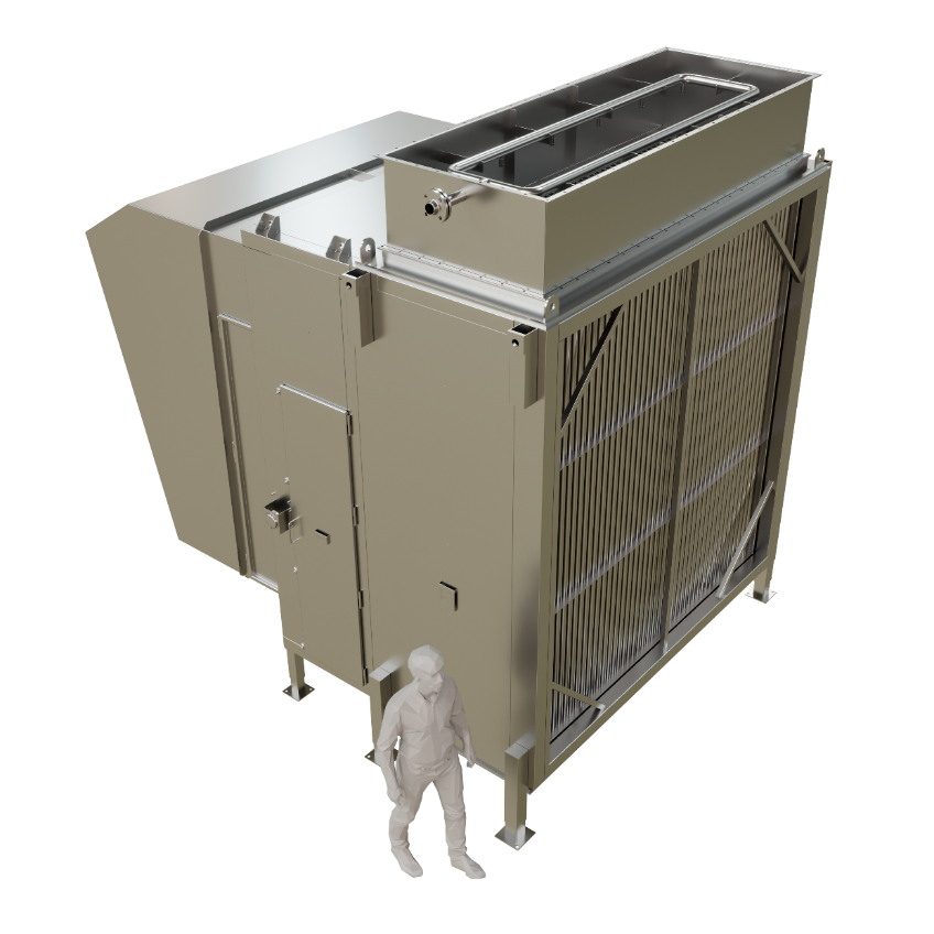 Anytherm air intake unit with gas-gas heat recovery and CIP system