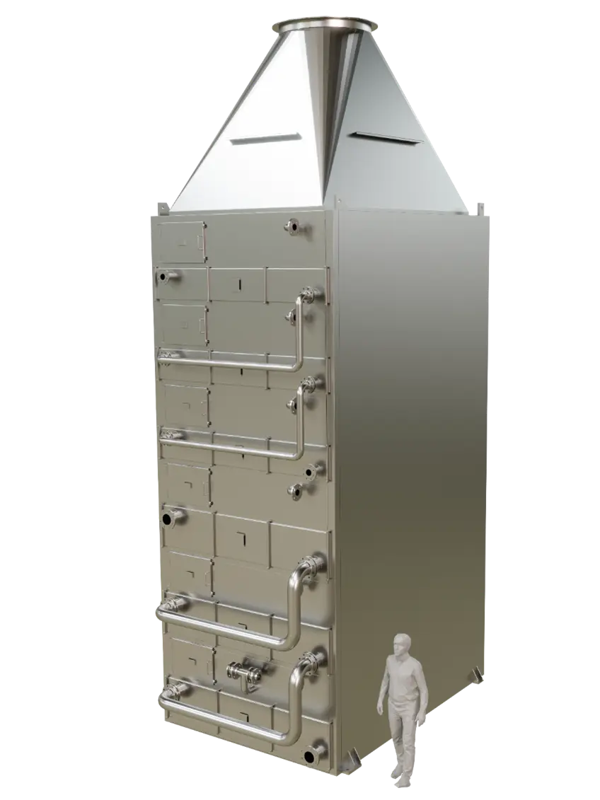 Anytherm exhaust air recuperator with condensation heat recovery